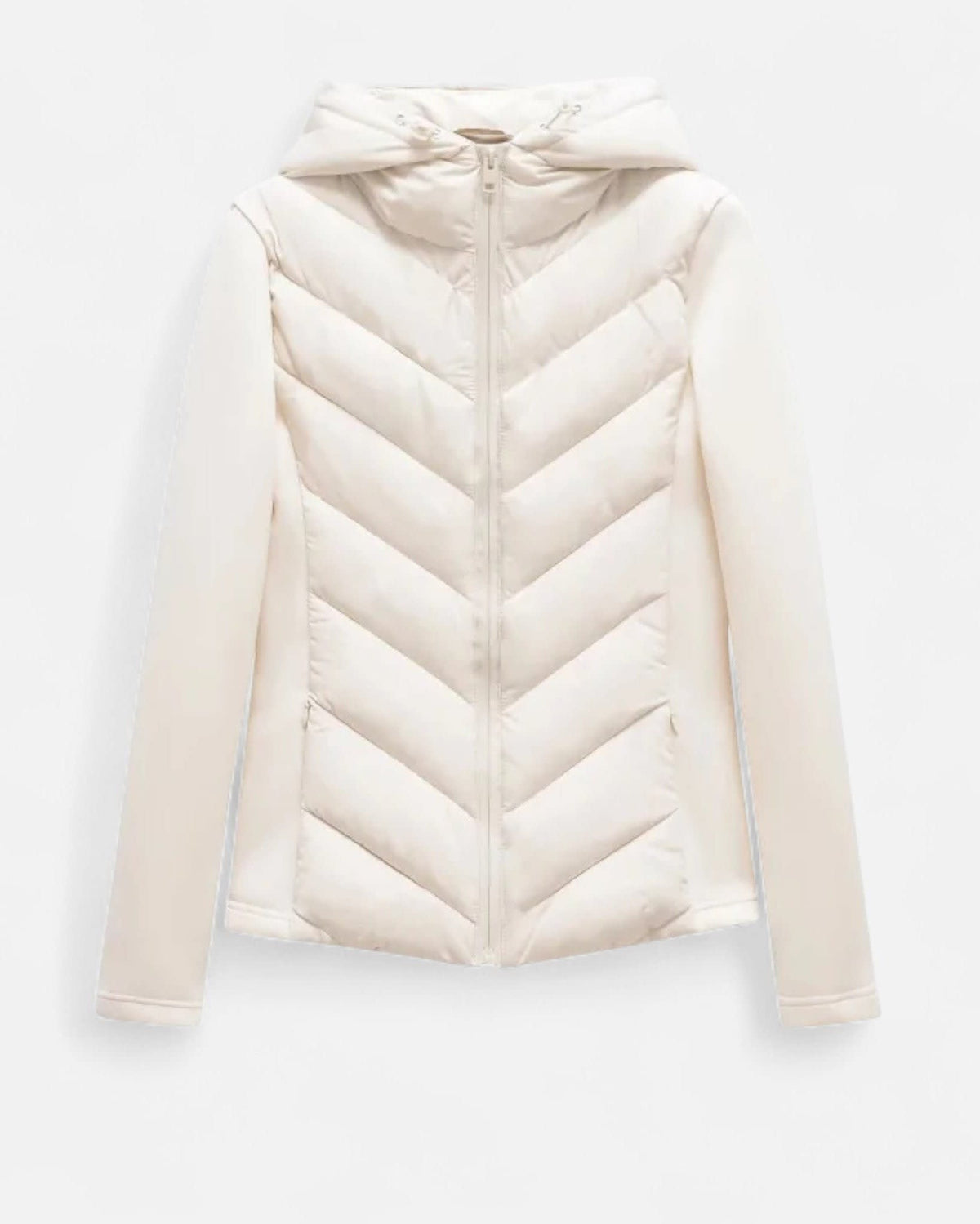 Brenna Chevron Quilted Stretch Puffer Jacket_3