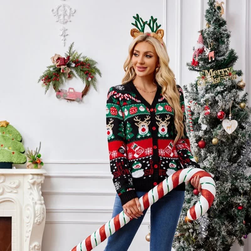 Dagny Reindeer Christmas Cardigan_6