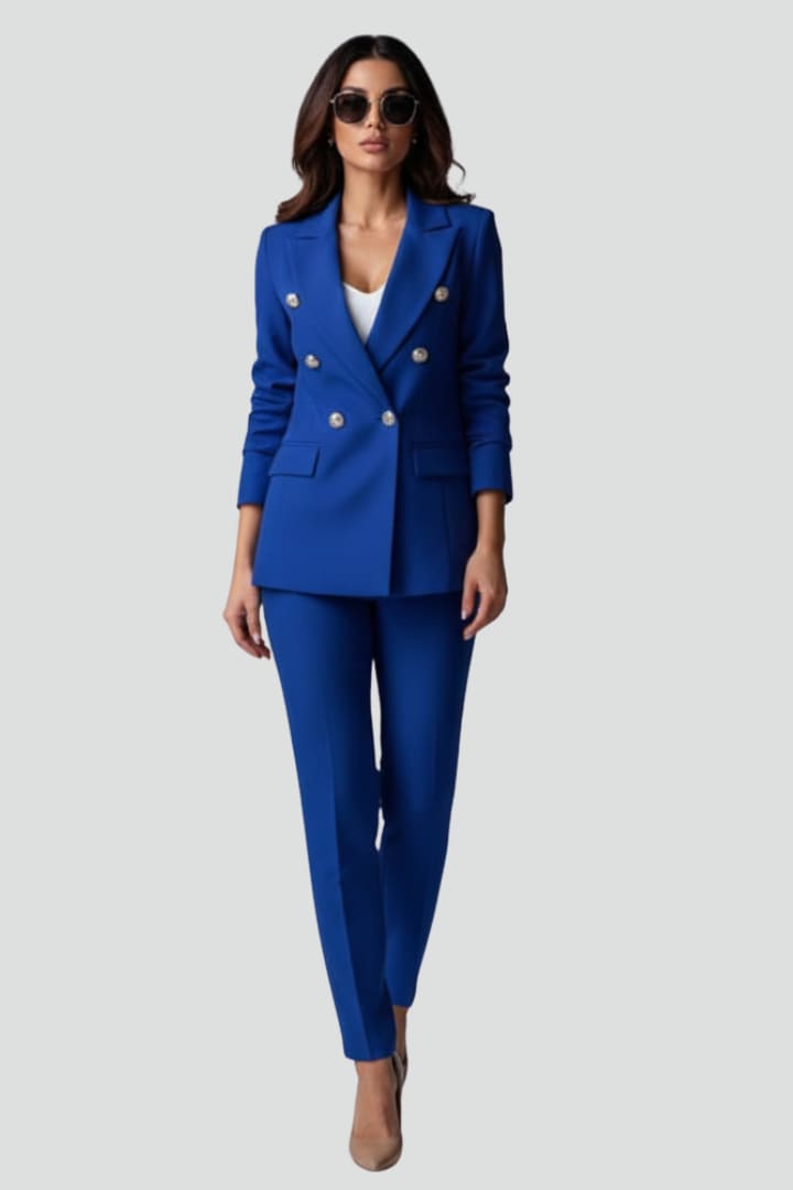 Joelle Double Breasted Two Piece Pant Suit_13