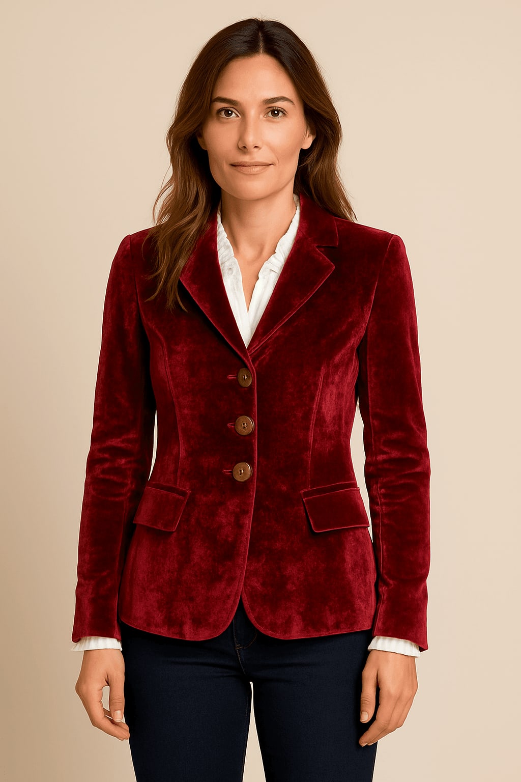 Leonie Single Breasted Notched Lapel Blazer_2