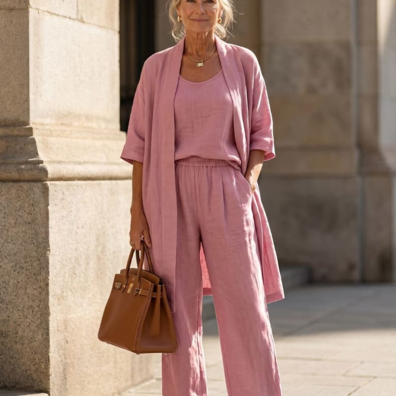 Lily Three Piece Wide Leg Pant Set_1