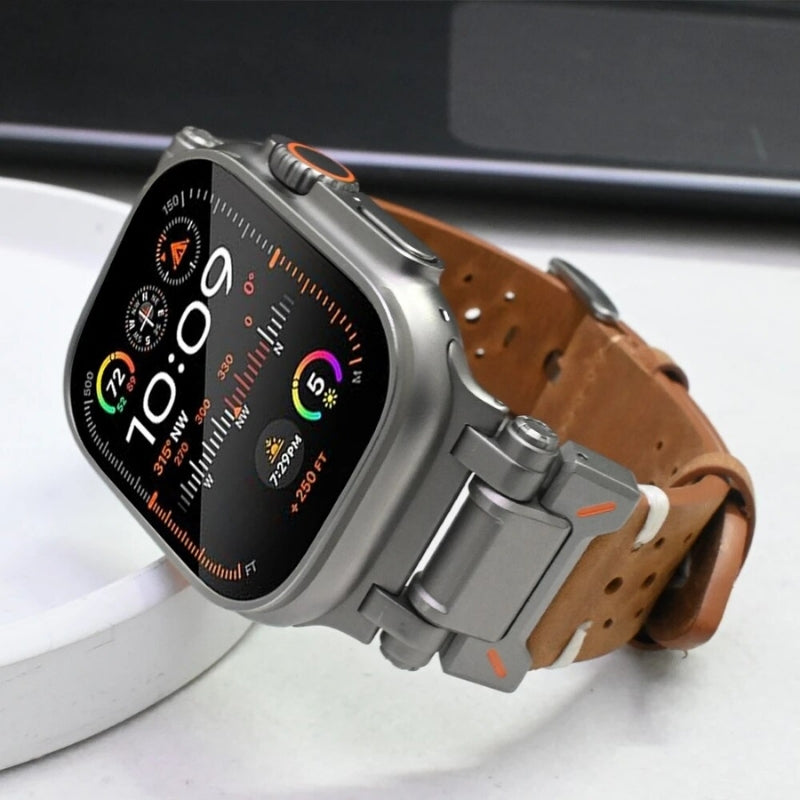 Heritage Touch Leather Apple Watch Band