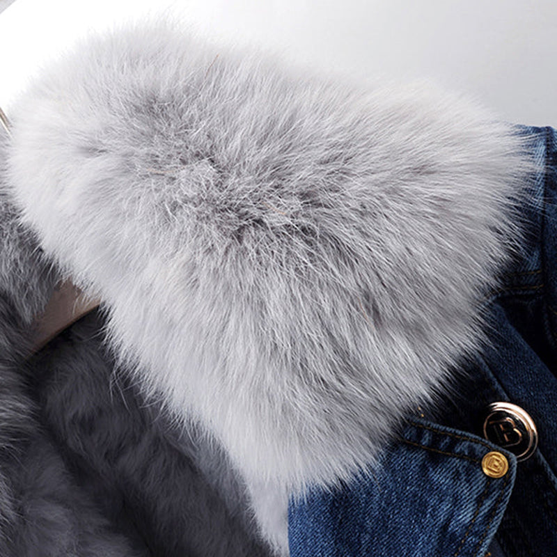 Luna Rose Cropped Denim Coat