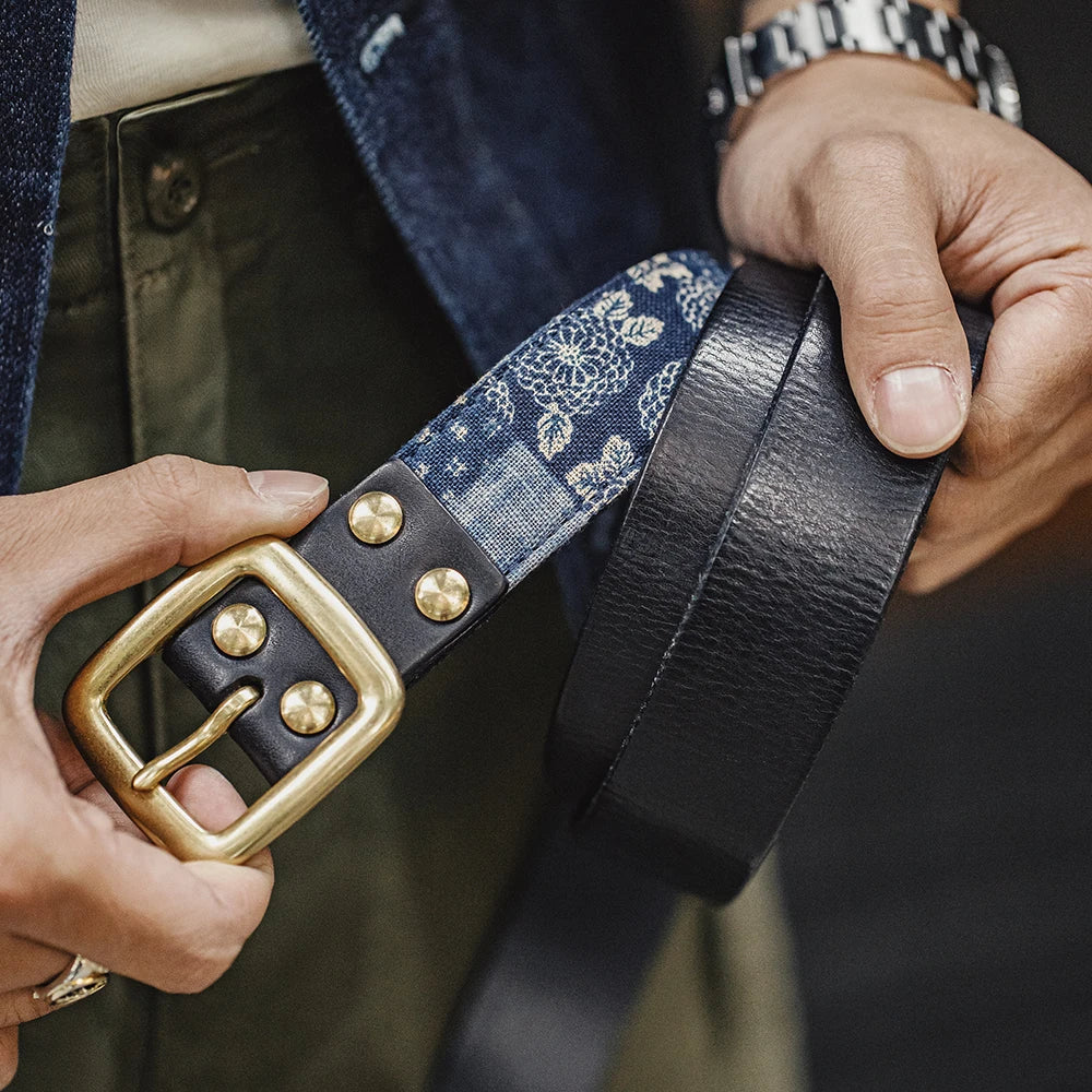 Graham Wells Leather Belt