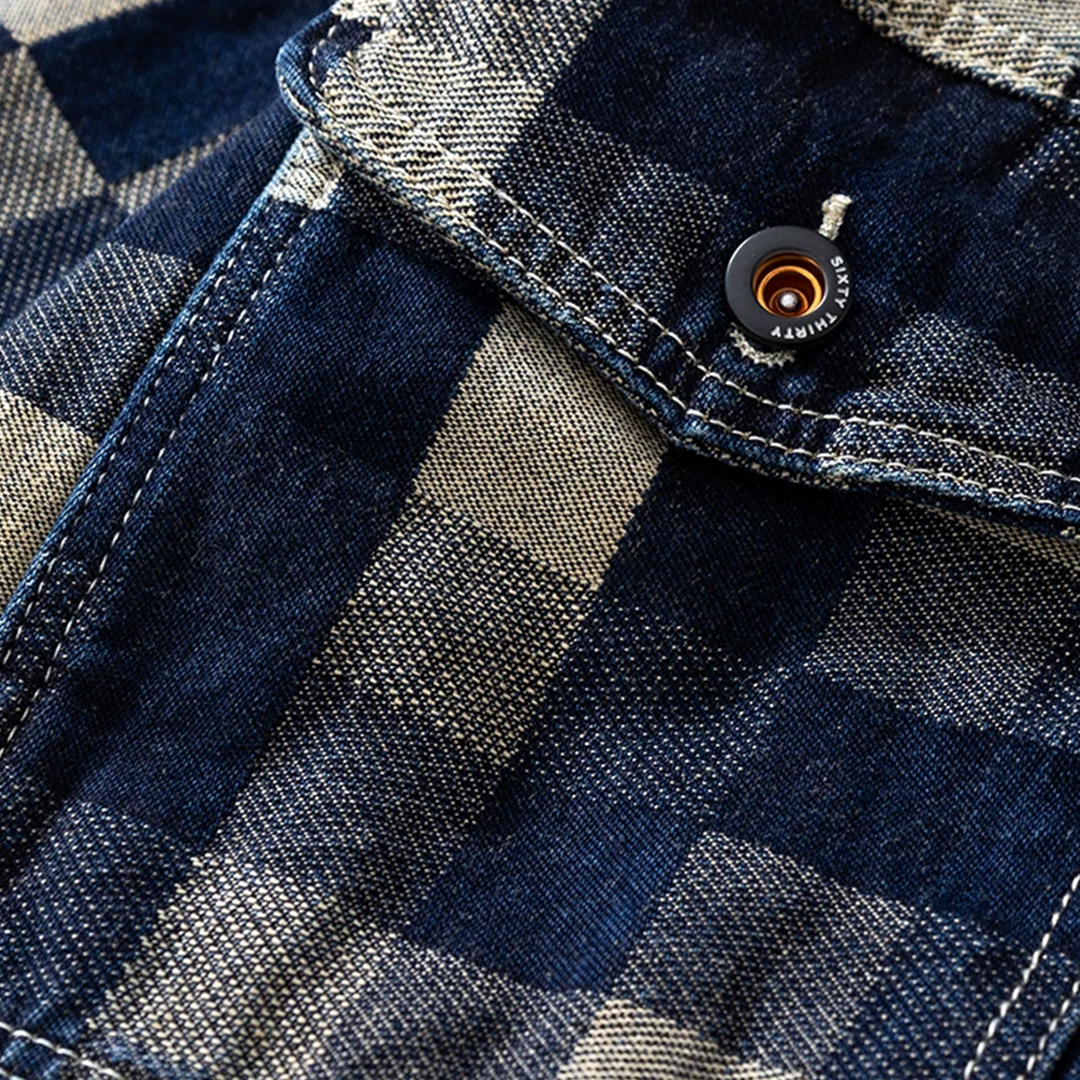 Mosaic Vintage Denim Jacket