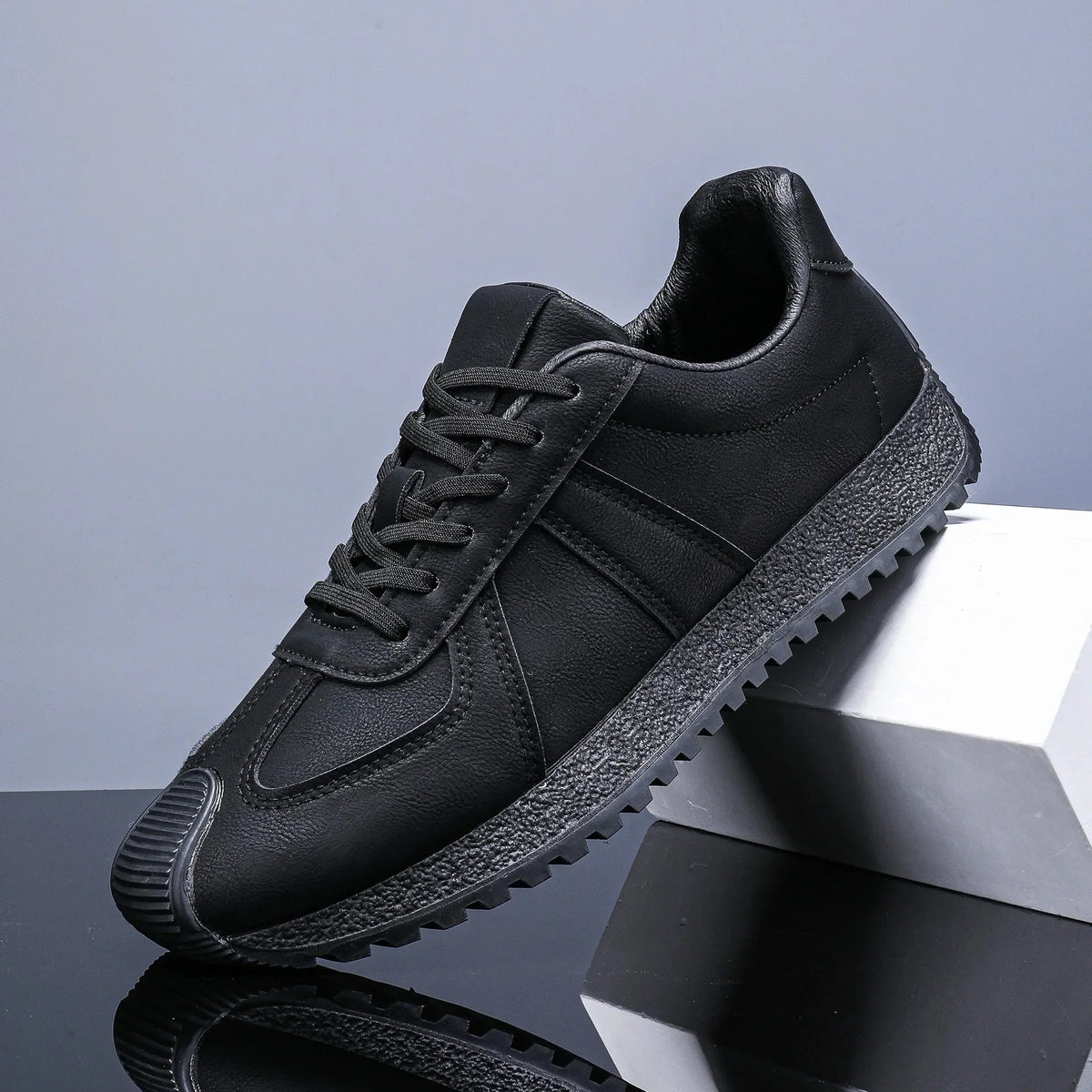 Jace Cole Leather Sneakers