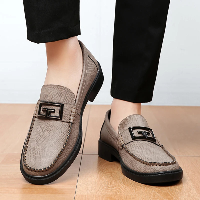 Logan Pierce Textured Leather Loafer