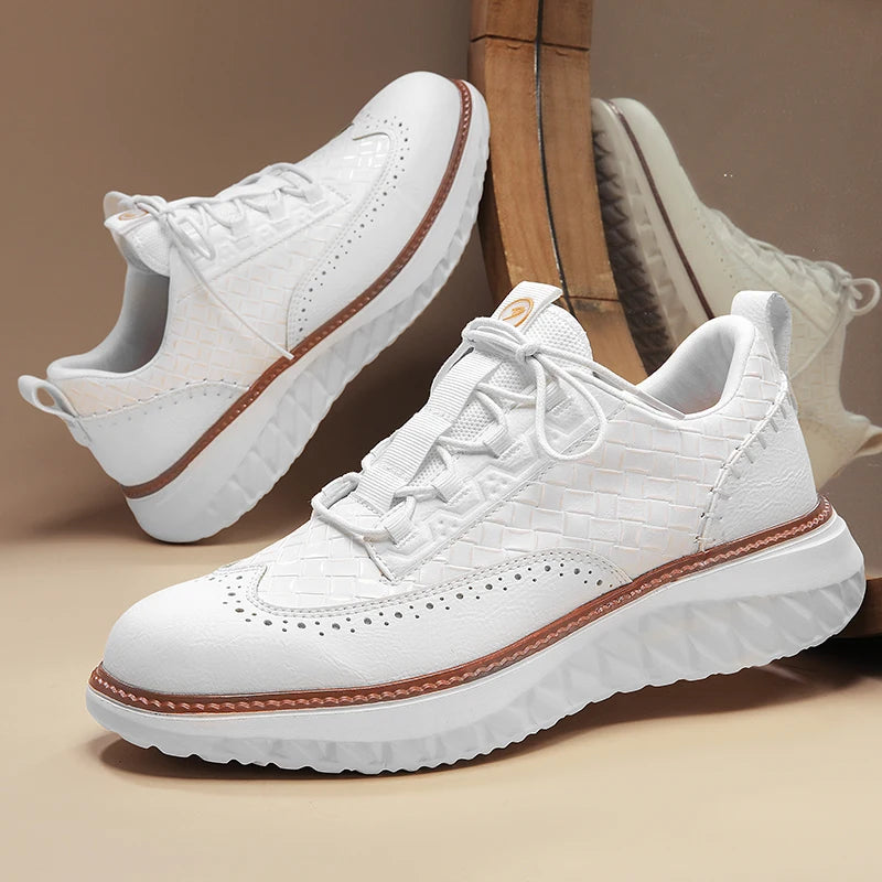 Logan Pierce Textured Sneakers
