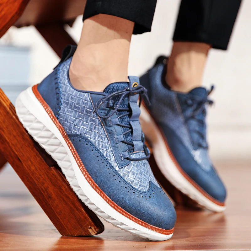Logan Pierce Textured Sneakers