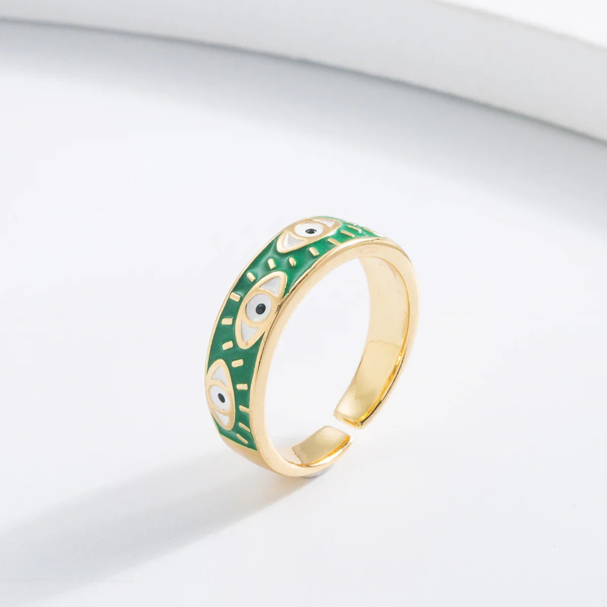 Parla Enamel Eye Ring