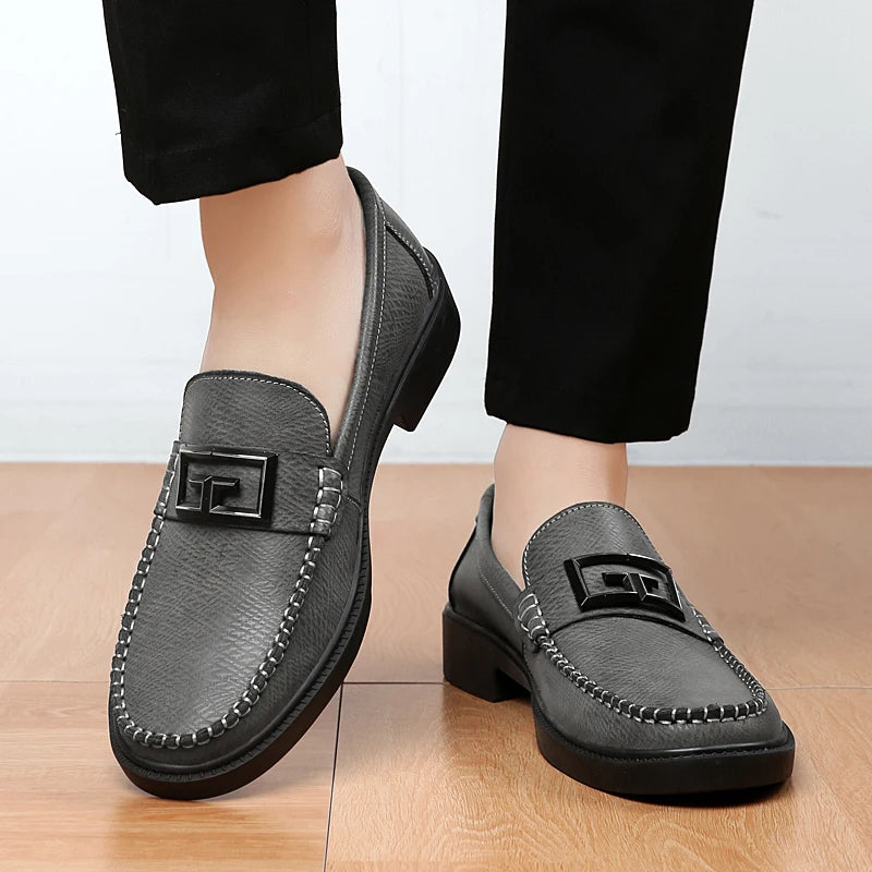 Logan Pierce Textured Leather Loafer