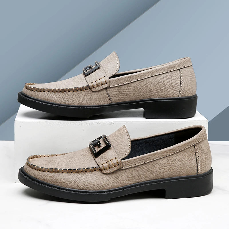 Logan Pierce Textured Leather Loafer