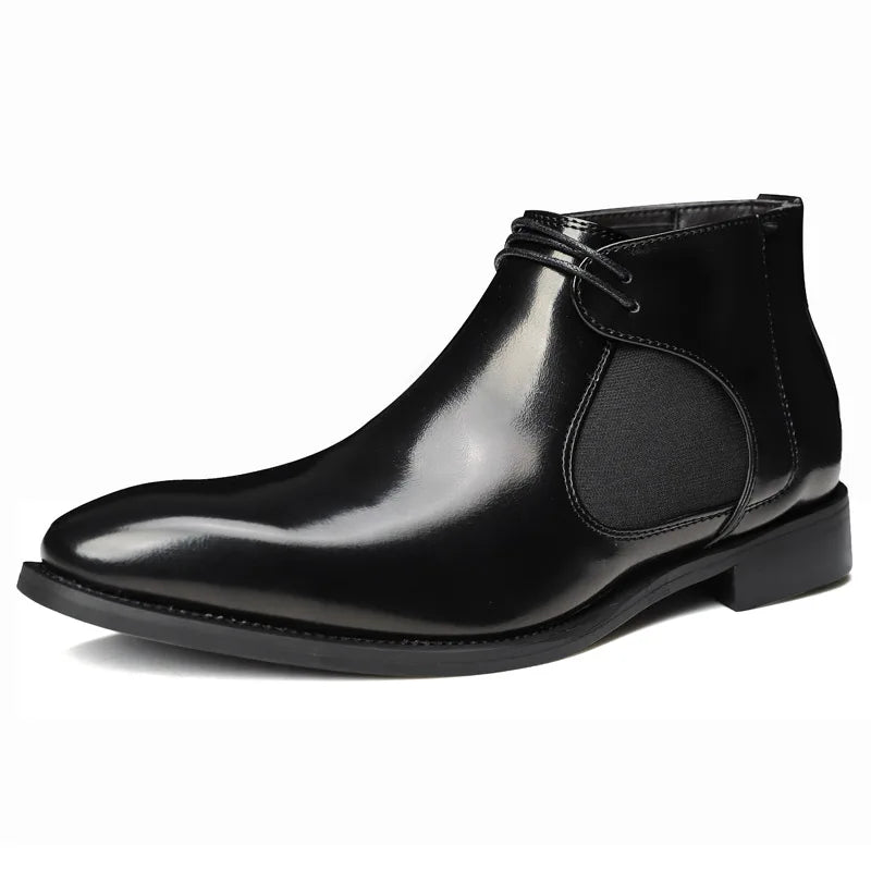 Ethan Cole Leather Chelsea Boots