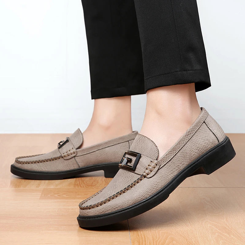 Logan Pierce Textured Leather Loafer