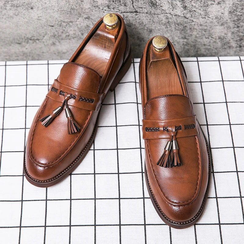 Richmond Leather Tassel Loafers
