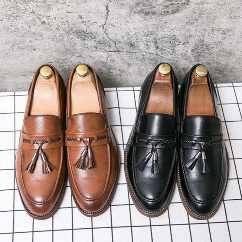 Richmond Leather Tassel Loafers