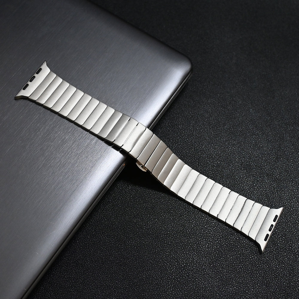 Renzo Stainless Steel Link Apple Watch Band