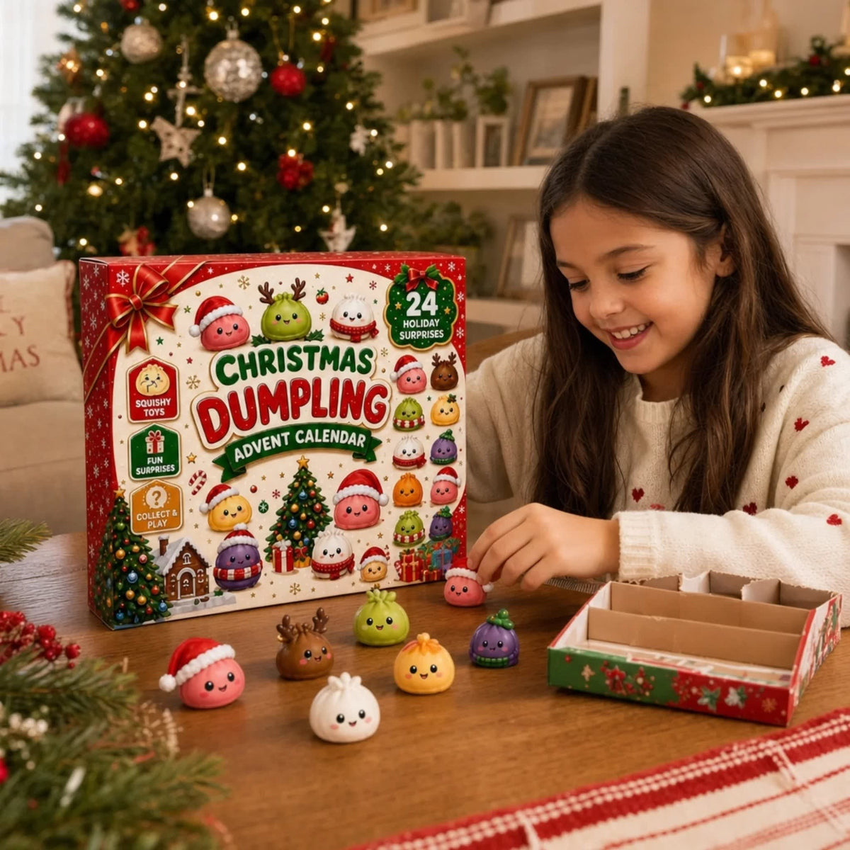 Dumpling Advent Calendar 2026 with 24 Festive Dumpling Surprises Holiday Countdown for Kids_2