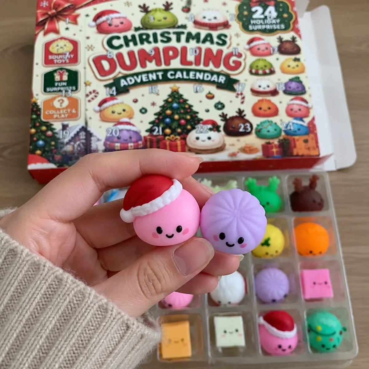 Dumpling Advent Calendar 2026 with 24 Festive Dumpling Surprises Holiday Countdown for Kids_4