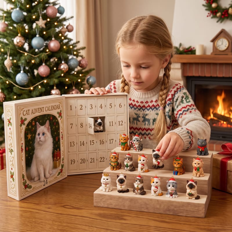 Cat Lover Advent Calendar 2026 with 24 Feline Surprises Holiday Countdown_1