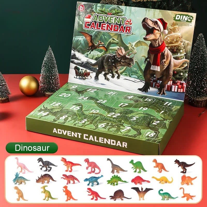 Dino Advent Calendar 2026 with 24 Roaring Dinosaur Surprises Holiday Countdown for Kids_1