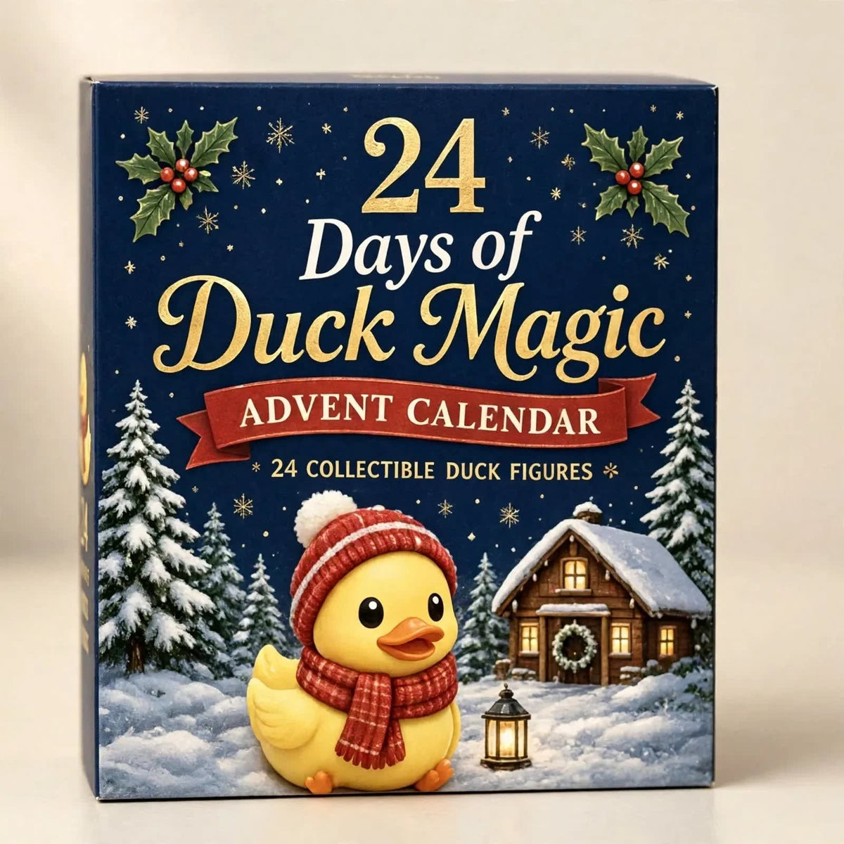 Non Chocolate Duck Advent Calendar 2026 with 24 Numbered Drawers Holiday Countdown for Kids_2