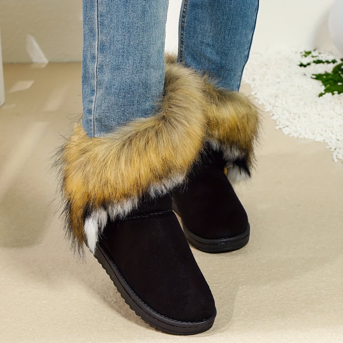 Annika Faux Fur Cuff Snow Boots_3