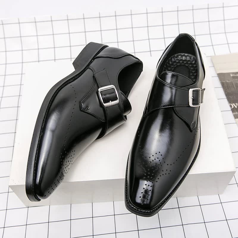 Oscar Brogue Monk Strap Dress Shoes_2