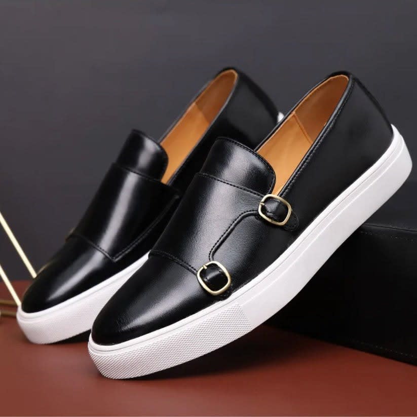 Hutton Leather Monk Strap Sneakers_2