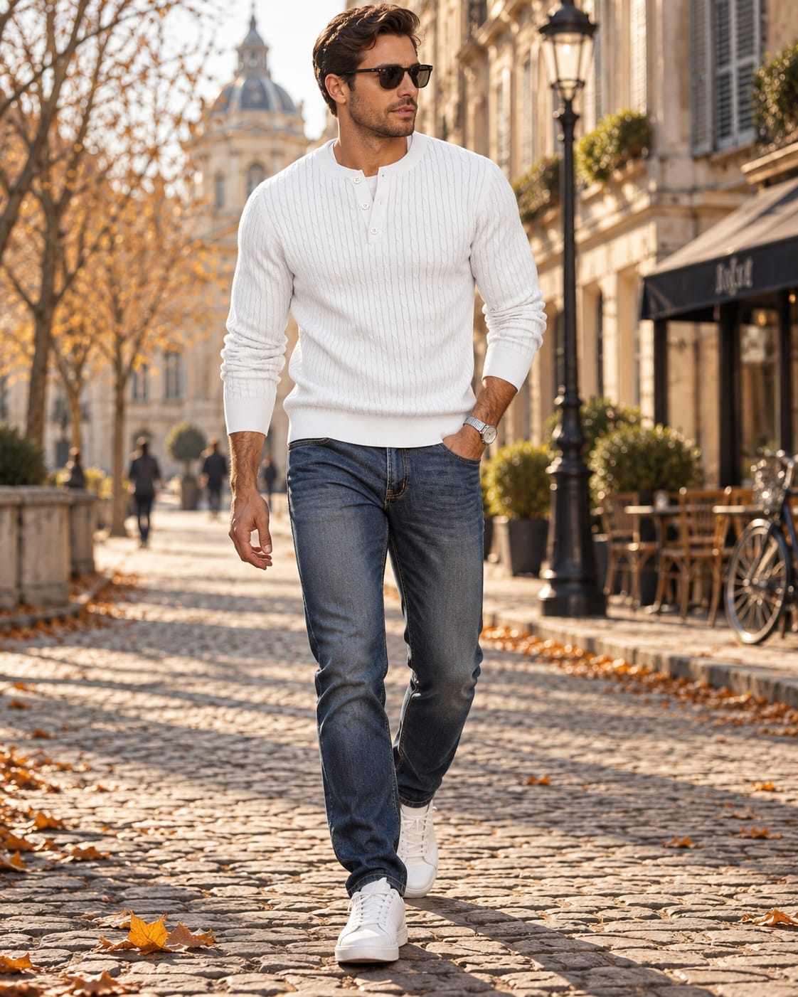Malcolm Cable Knit Henley Sweater_6