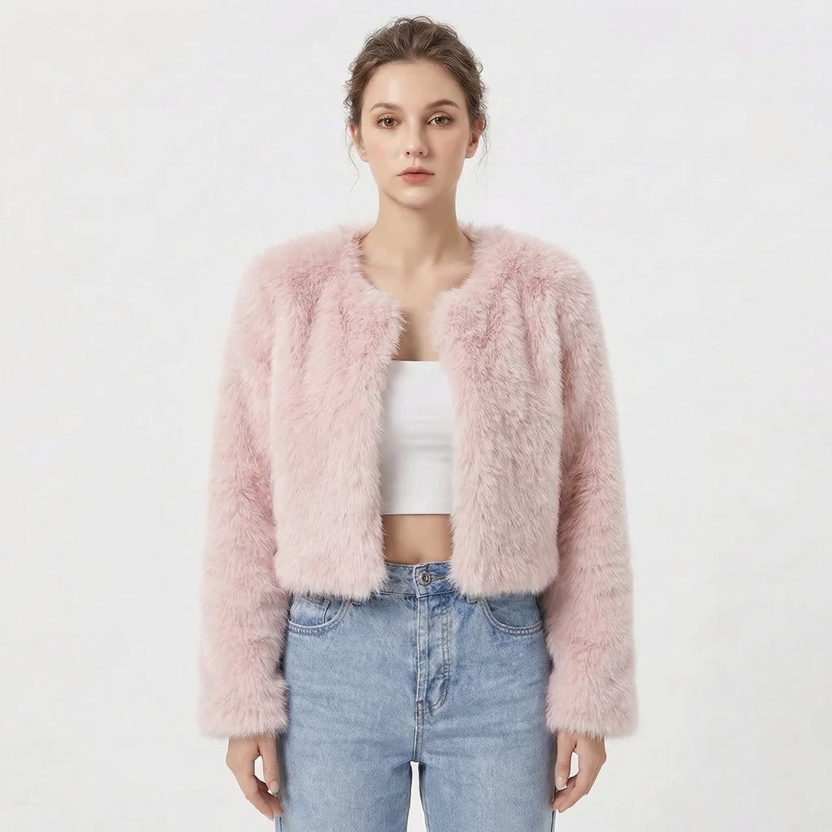 Fiammetta Faux Fur Cropped Jacket_7