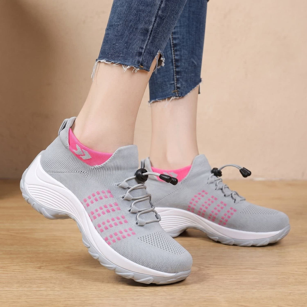 Courtney Wide Toe Box Knit Orthopedic Sneakers_11