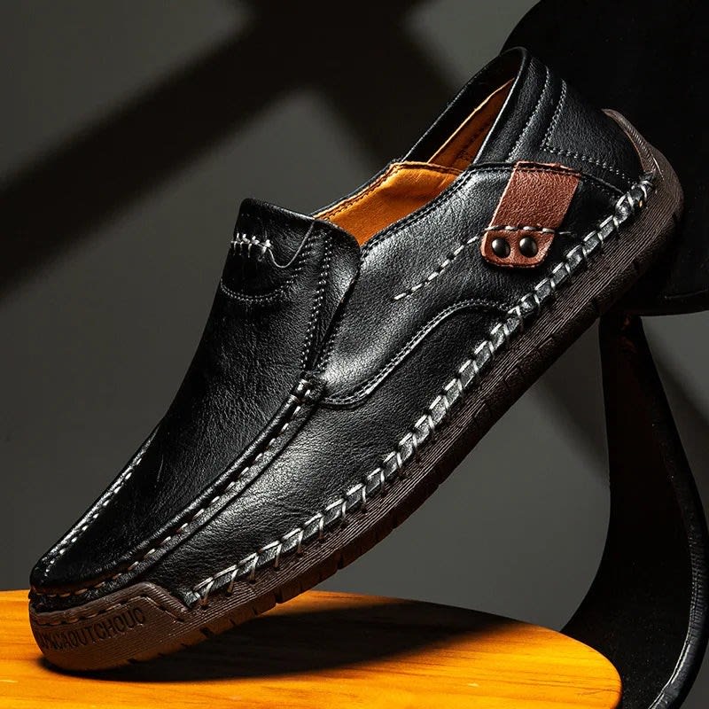 Rodney Hand Stitched Leather Loafers_4
