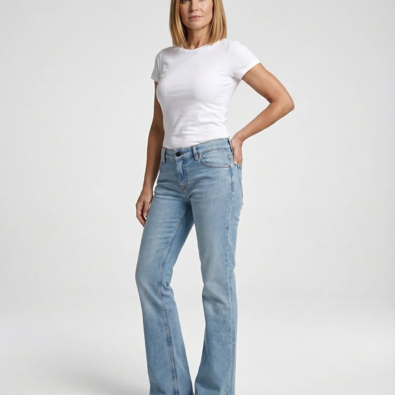 Valentina High Waisted Stretch Bootcut Jeans_1