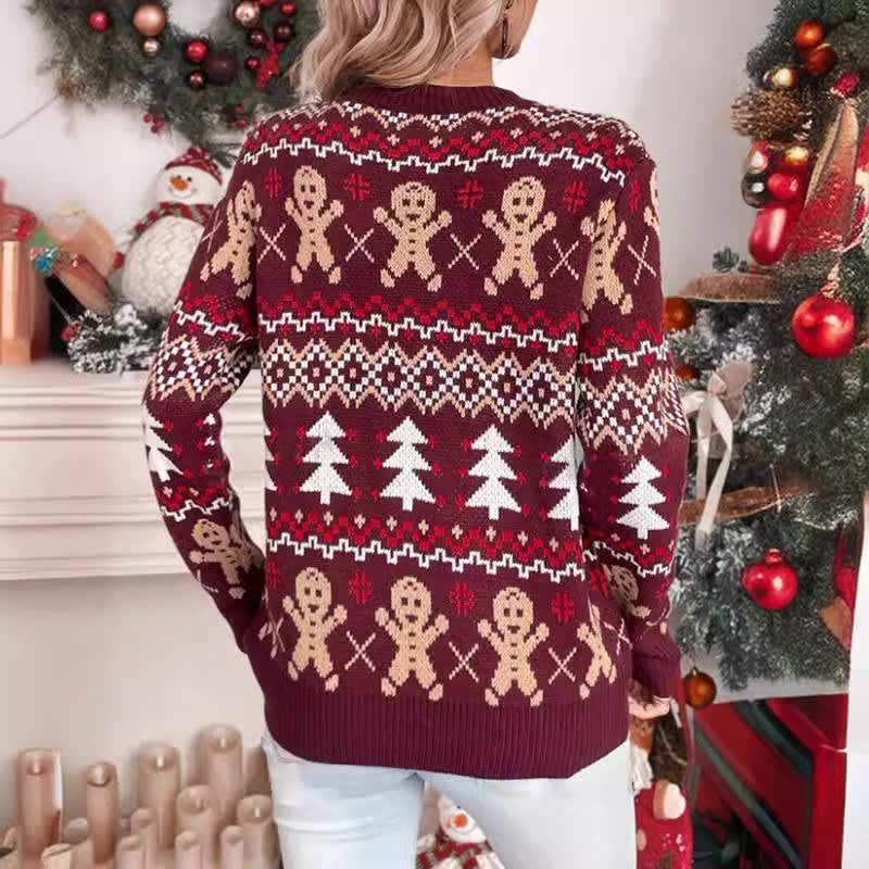 Penny Gingerbread Fair Isle Christmas Sweater_2