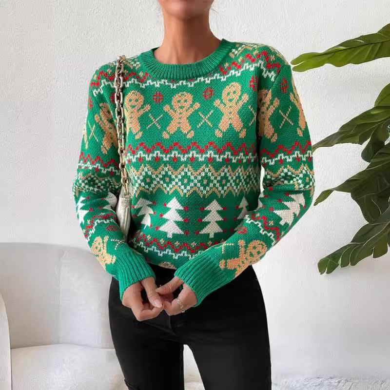 Penny Gingerbread Fair Isle Christmas Sweater_3