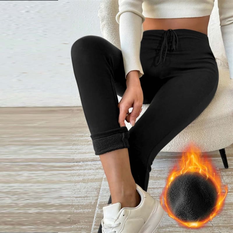 Francine High Waisted Fleece Lined Leggings_1