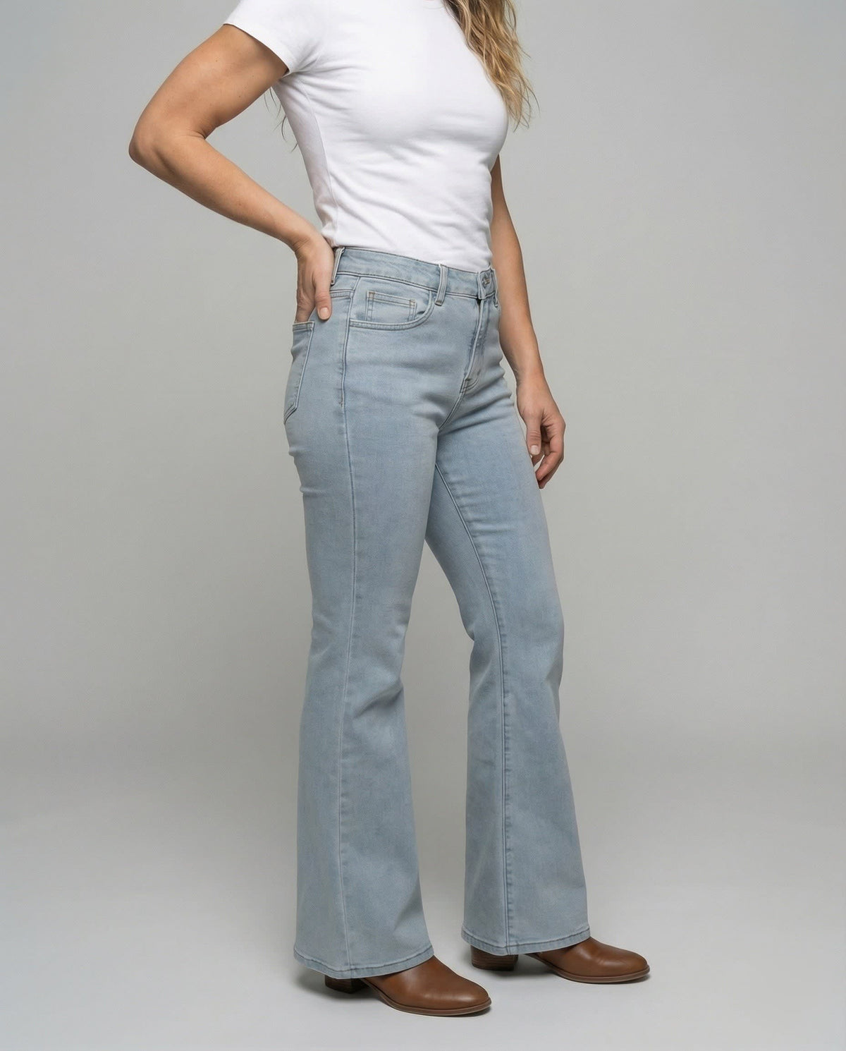 Greta High Waisted Shaping Bootcut Jeans_2