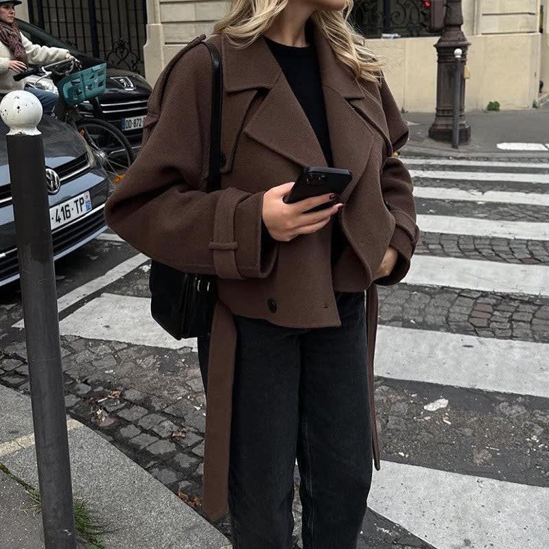 Rachel Belted Cropped Pea Coat_6