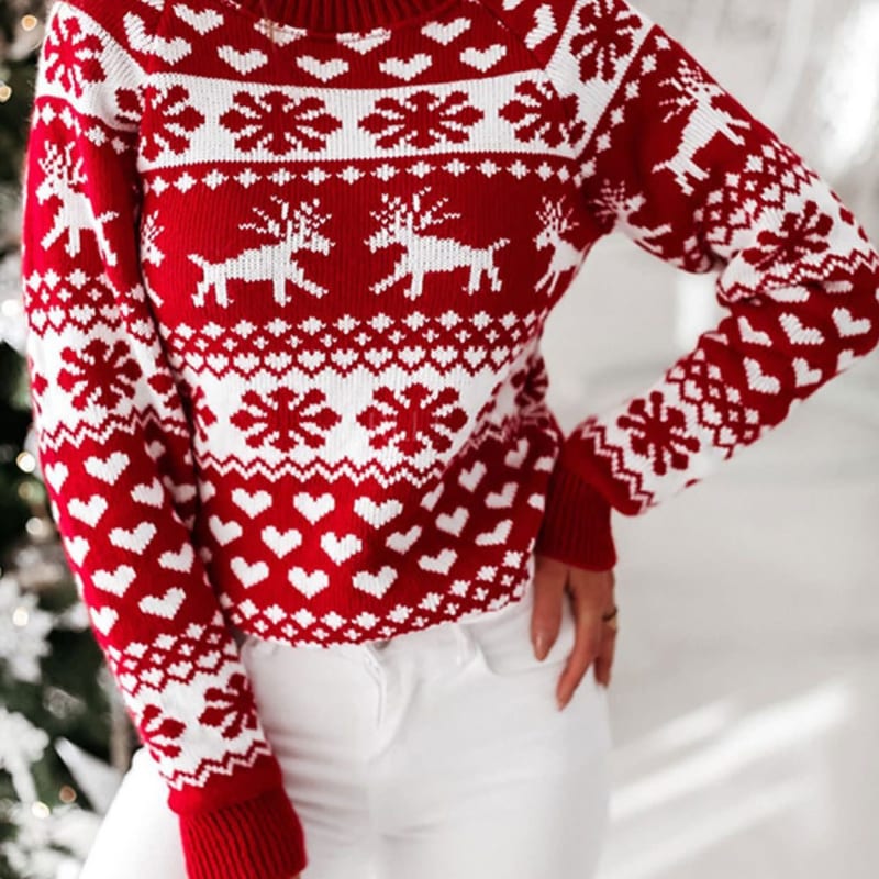 Joy Heart Fair Isle Christmas Sweater_1