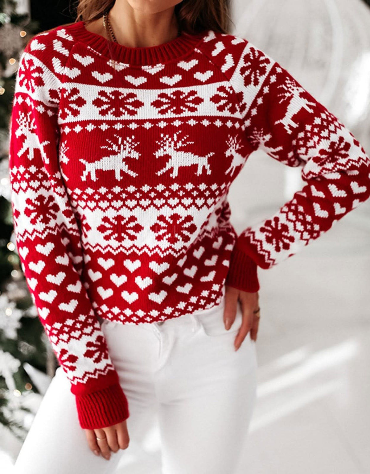 Joy Heart Fair Isle Christmas Sweater_6