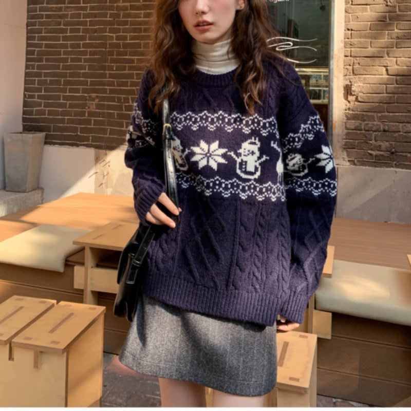 Gracie Cable Knit Christmas Sweater_4