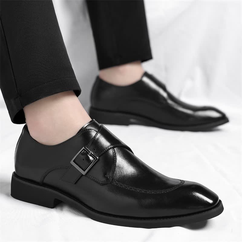 Joseph Polished Leather Single Monk Strap Loafers_10
