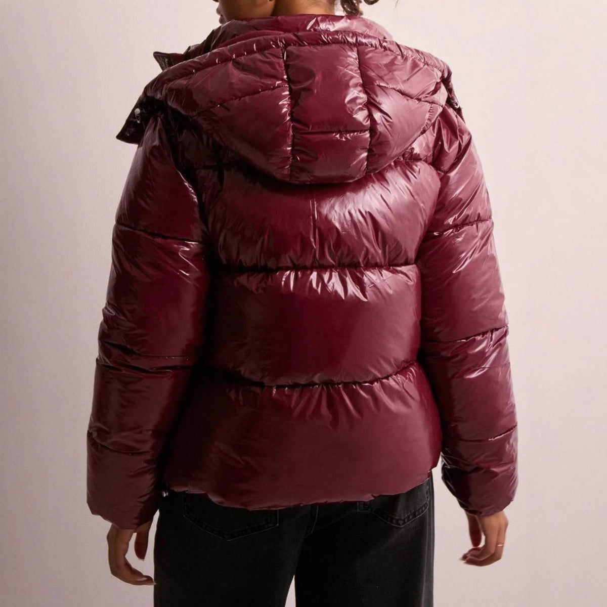 Crystal Glossy Hooded Puffer Jacket_3