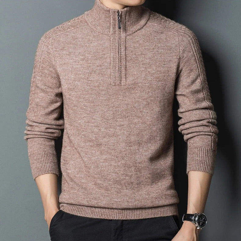 Heritage Half-Zip Wool Sweater