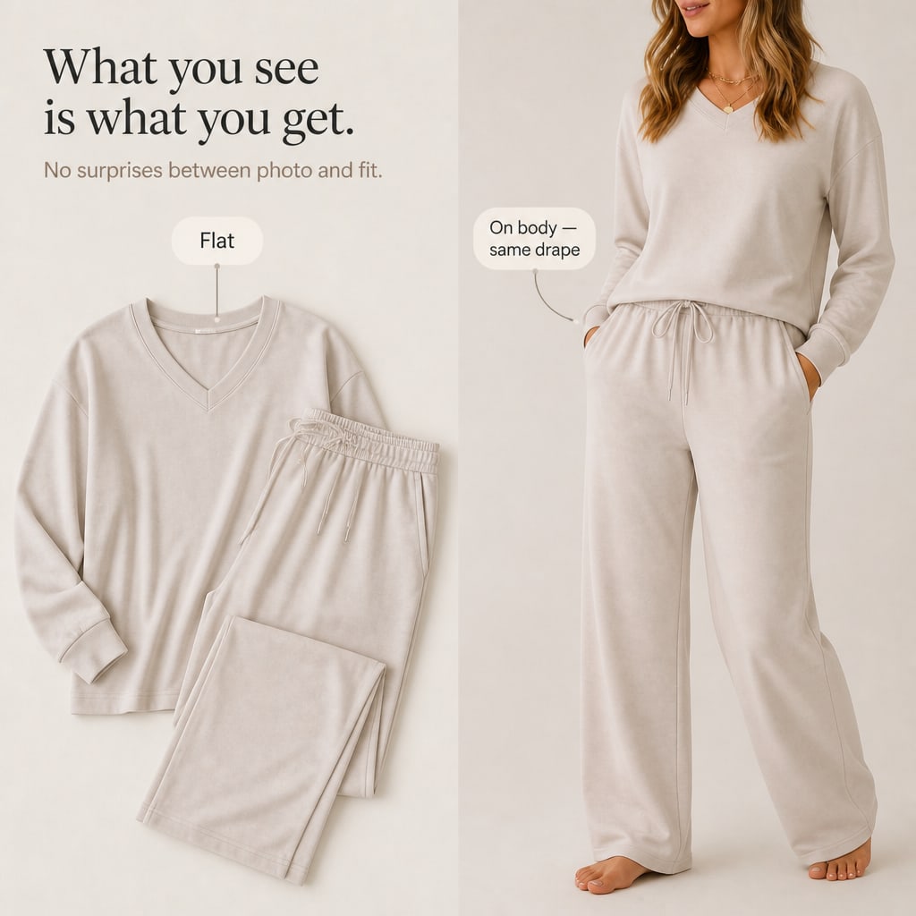Tabitha V-Neck Knit Top and Wide Leg Drawstring Lounge Set_6