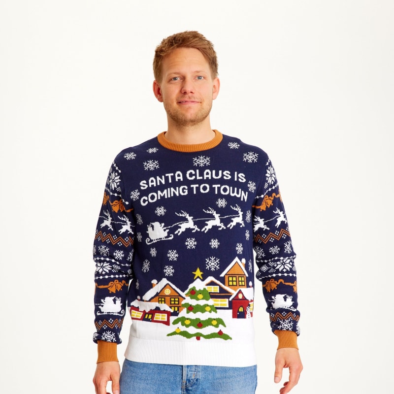 Charlie Santa Slogan Christmas Sweater_1