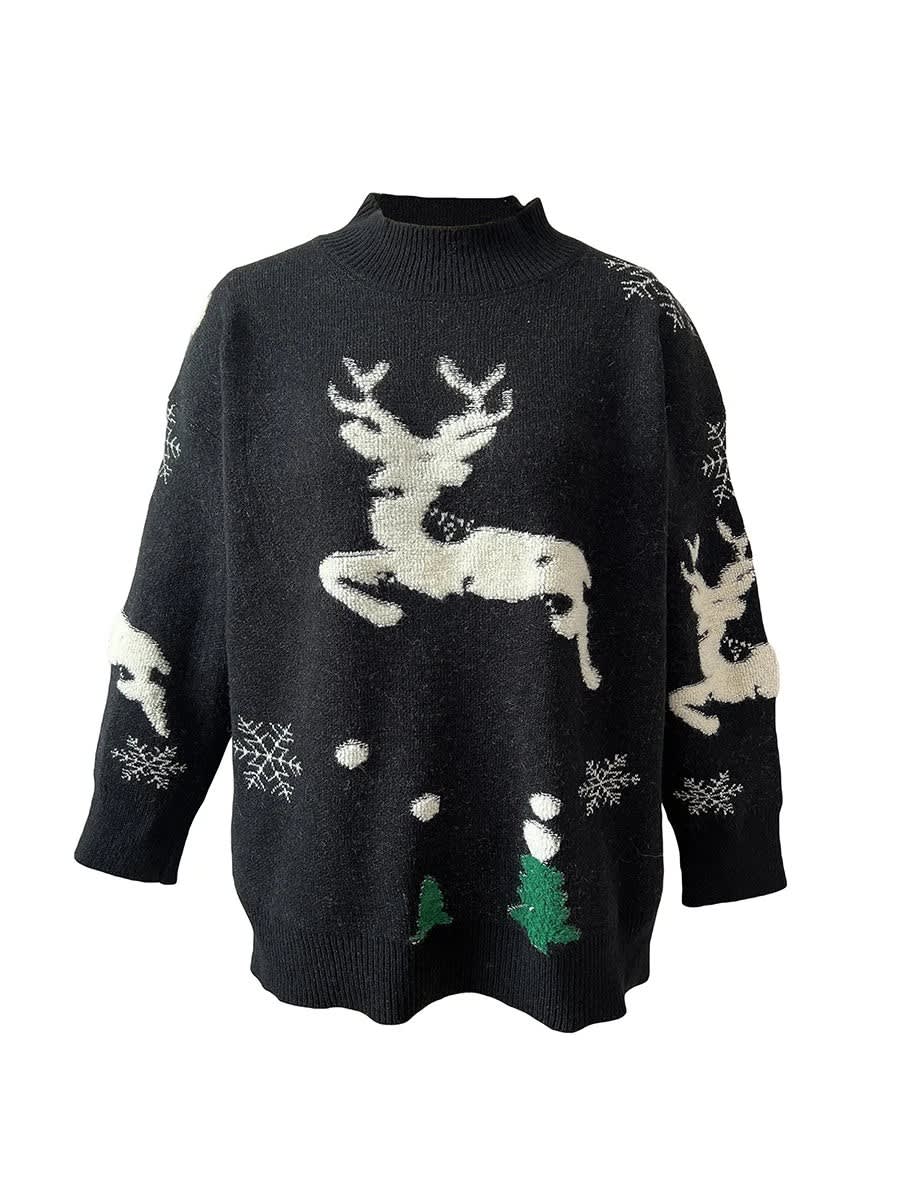 Annie High Neck Ugly Christmas Sweater_5