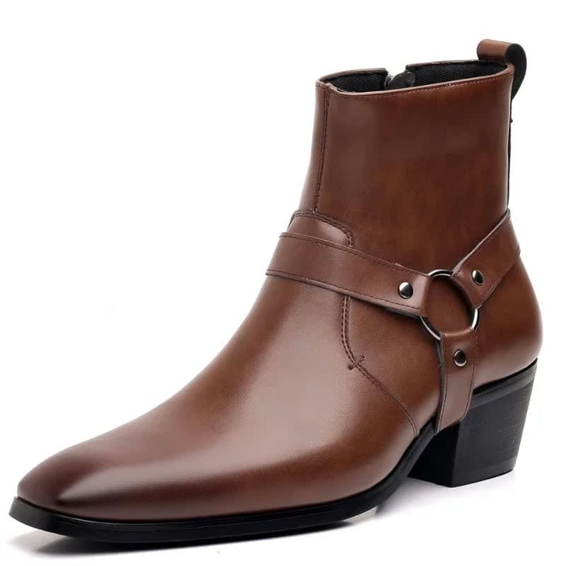 Antonio Pointed Toe Harness Boots_6