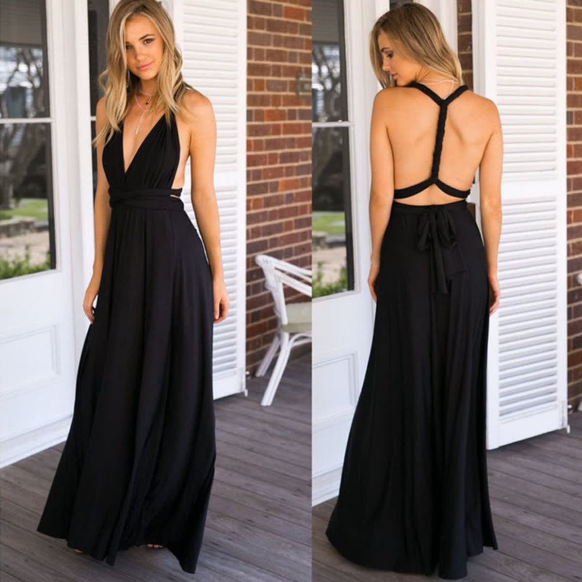Allegra Backless Multiway Bandage Party Maxi Dress_2